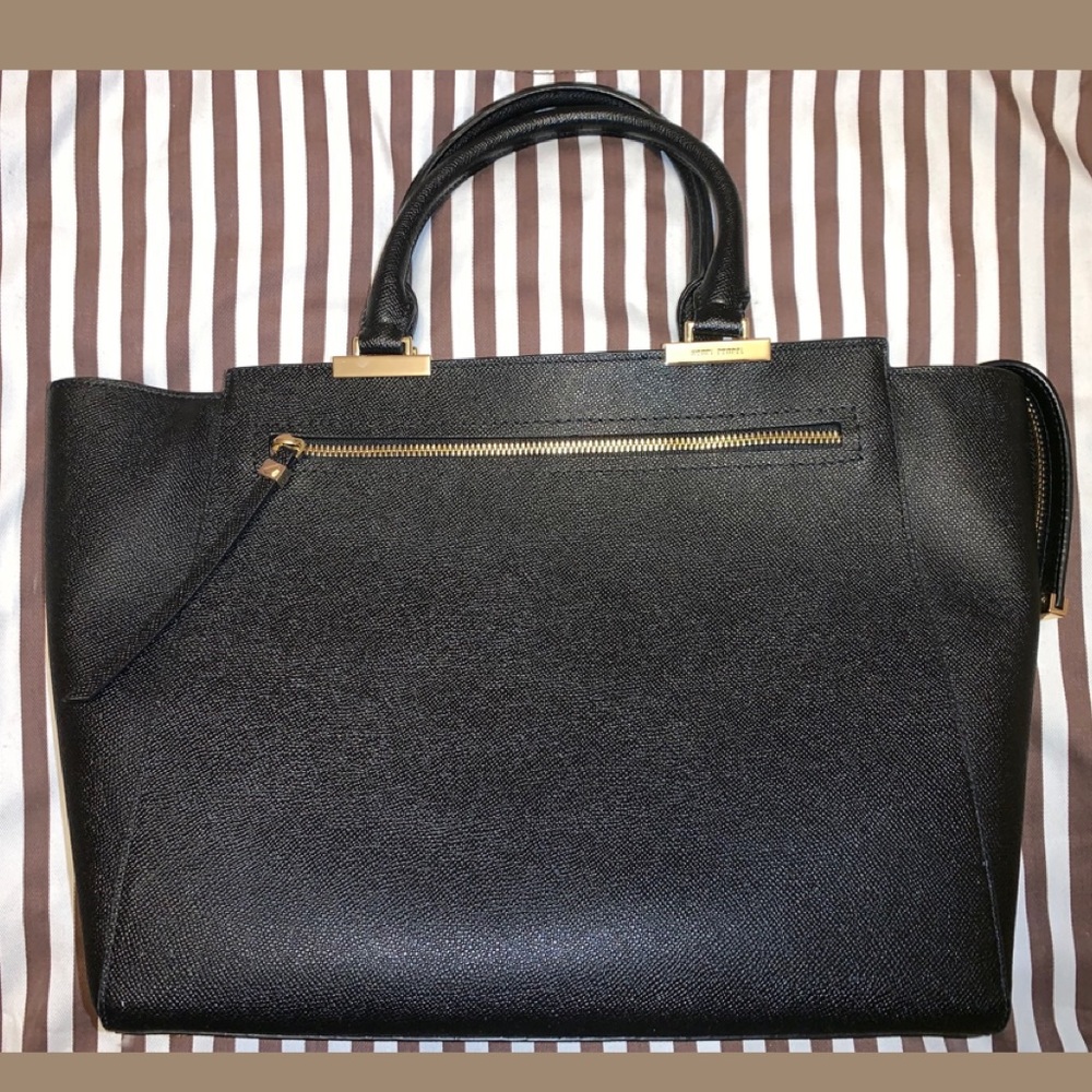 RARE Henri Bendel Black Gotham Tote (large)